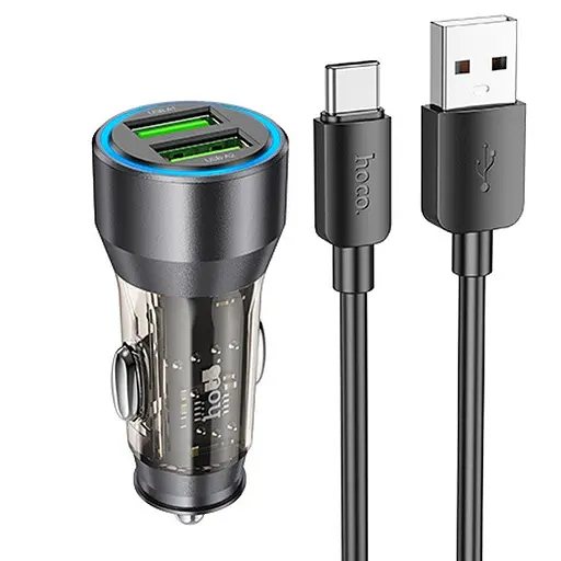 Зарядное устройство Hoco NZ12 Type-C QC3.0 2 x USB/18W - фото 3