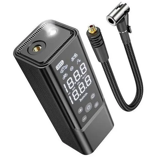 Портативний автомобільний насос компресор Hoco ZP7 (5000 MAH) - фото 3