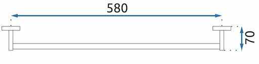 Вішалка для рушника Rea Mist 1 black REA-80016 Чорний - фото 3