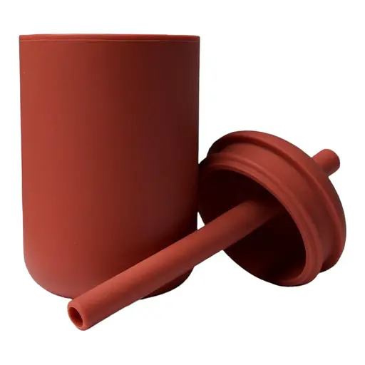 Поїльник-непроливайка oldbro 175 мл із трубочкою Red - фото 2