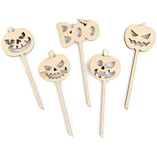 Набор топеров Rosa Talent Halloween 1 фанера 8.5х3 см 5 шт