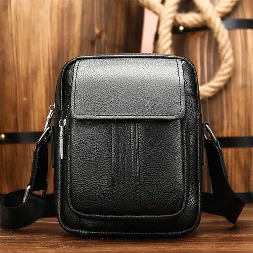 Чоловіча шкіряна сумка Vintage 16,5х20,5х5 см sum0012327 - фото 5