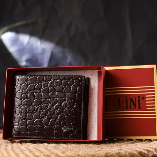 Мужской кожаный кошелек Canpellini 11.5х9.8х1 см acs0025036 - фото 8