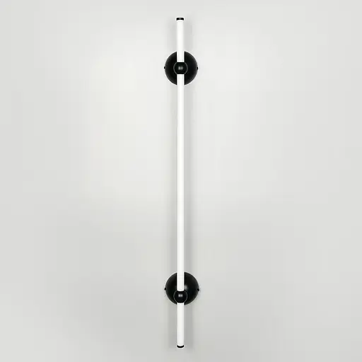 Лінійне бра у чорному корпусі з двома кріпленнями 92 см Арт. WJ 023/900-2 BK Line F - фото 4