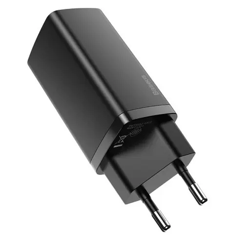 Мережевий зарядний пристрій Baseus GaN Lite 65 W 1 USB + Type-C (CCGAN2L-B01) чорний - фото 6