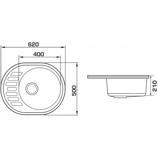 Кухонная мойка Interline EVA avena - фото 3