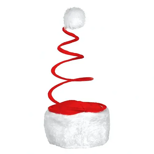 Капелюх Санта з пружиною - фото 1