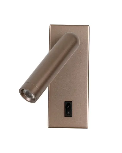 Бра, настенный светильник Italux WL-46376-1-CF Nova LED 1x2.5W 3000K 153Lm IP20 коричневий - фото 1