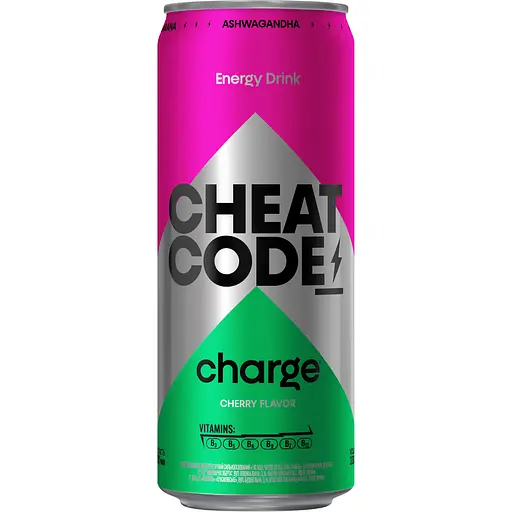 Напиток энергетический Cheat Code Charge со вкусом вишни 0.33 л ж/б