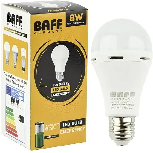 Светодиодная перезаряжаемая аварийная лампа BAFF LED 8W - фото 2