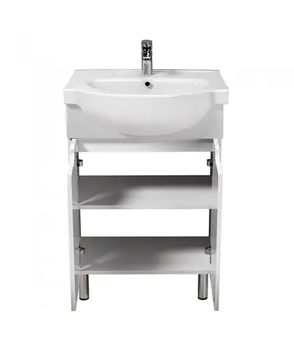 Тумба Мойдодир Tetris White 65 з умивальником Freja 65 Білий - фото 4