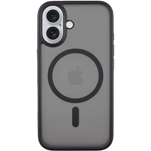 Чехол Epik TPU+PC Metal Buttons with MagSafe для Apple iPhone 16, 6.1 Черный