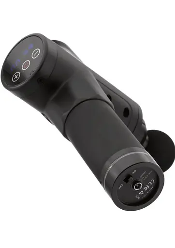 Масажер Gymtek перкусійний зі змінними насадками чорний - фото 4