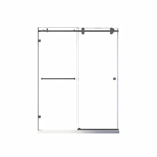 Двері в нішу Koer SR SD06-140x220-TR-07 прозоре скло Easy Clean 8 мм, graphite KR5369, універсальні, прозорий, графіт - фото 10