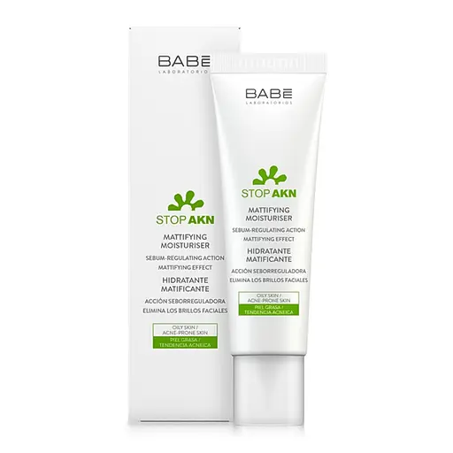 Stop Akn Крем для лица увлажняющий для жирной и проблемной кожи Babe Laboratorios 50 мл - фото 1