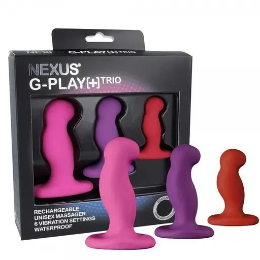 Набір вібростимуляторів Nexus G-Play Plus Trio 3 шт. мульті - фото 3
