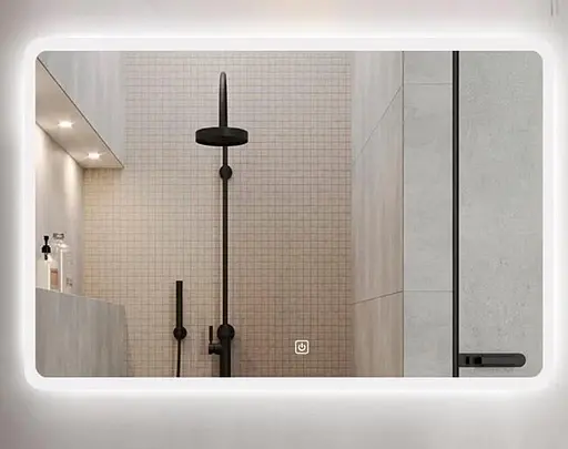 Дзеркало Dusel DE-M3011 75x120 см Сенсорне включення + підігрів, Білий - фото 1