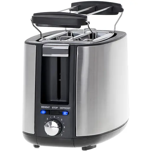 Тостер Adler AD 3214 900Вт/ 2 відділення/7 режимів підсмажування/розморожування/підігрів булочок - фото 3