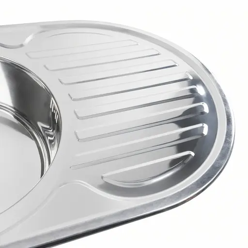 Кухонная мойка из нержавеющей стали Valeso 7750 полировка (0,8/180 мм), Polish - фото 3