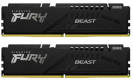 Оперативна пам'ять Kingston Fury 16GB (2x8GB) DDR5 6000MHz Beast Black (KF560C36BBEK2-16)