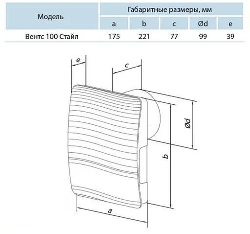 Вентилятор бытовой вытяжной Vents 100 ДЛ с термоактуатором Белый 30412 - фото 9