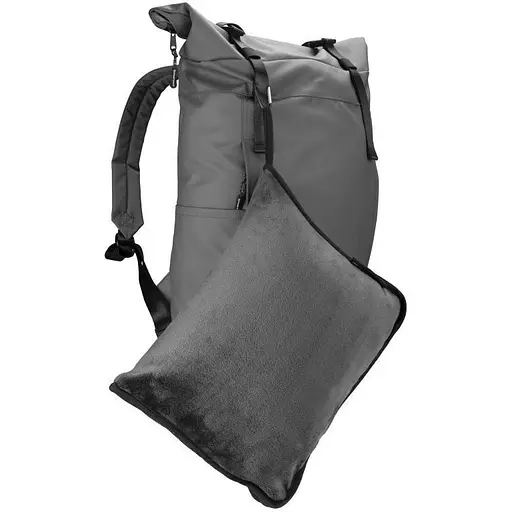 Плед-подушка Schwarzwolf Amiata флисовый 170х125 см темно-серый (F5600600AJ3) - фото 6