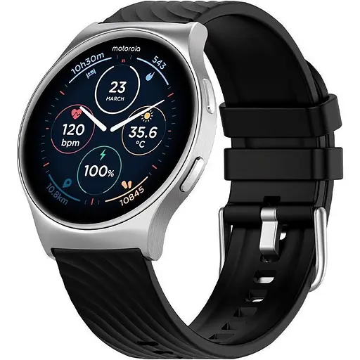 Смарт-часы Motorola Moto Watch 120 Glacier Silver (MOSWZ120-SL) [138669] - фото 2