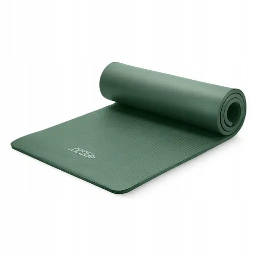 Коврик (мат) спортивный 4FIZJO NBR 180 x 60 x 1 см для йоги и фитнеса Navy Green (P-5905973406680) - фото 1