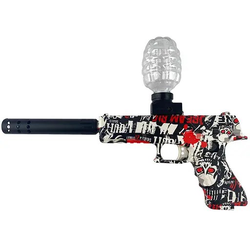 Пістолет на гідрогелевих кульках (орбізах) Glokk Black / Red