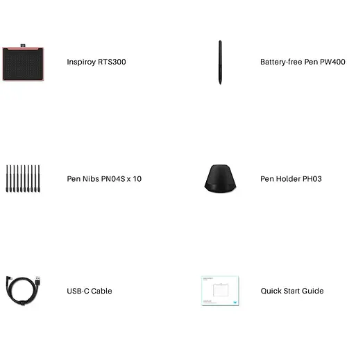 Huion Графічний планшет RTS-300 Cosmo Black - фото 7