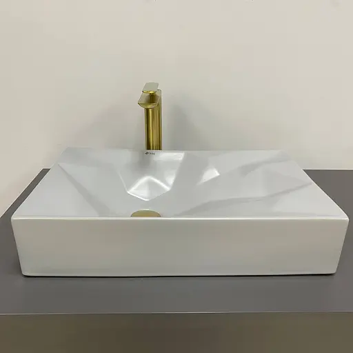 Умивальник VBI Troia M grey matt накладний VBI-016401, Сірий - фото 2