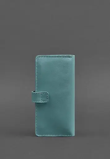Кожаное женское портмоне 7.0 бирюзовое - фото 5