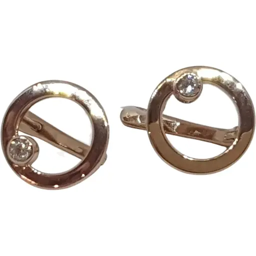 Золоті сережки Родинні коштовності з фіанітами. 1720570