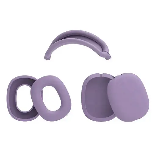 Чохол-накладка DK для Apple AirPods Max 1/2 | Silicone Candy Friendly 3в1 (viola) - фото 2