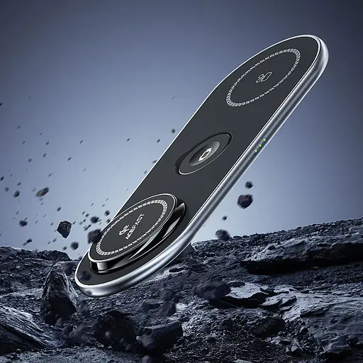 БЗП Acefast E19 Qi2 desktop 3-in-1 Black - фото 8