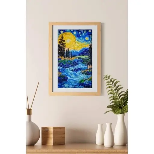 Набор для вышивки бисером "Там за фонтаном" AB-908 на натуральном полотне. - фото 5