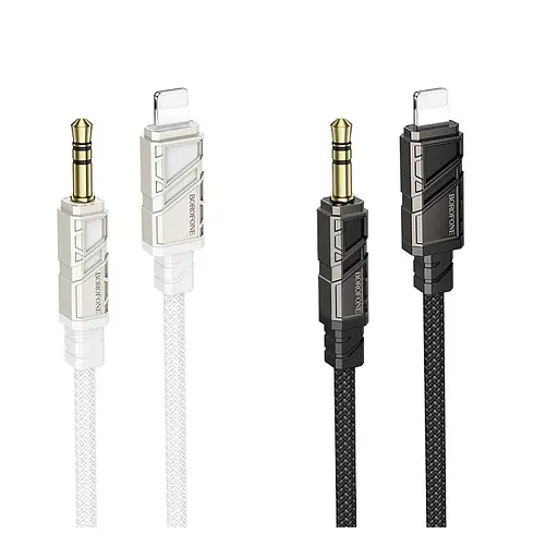 Аудіокабель Borofone BL22 Dignity digital audio conversion cable iP чорний - фото 3