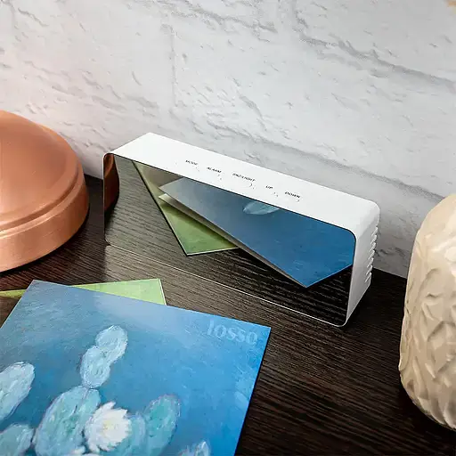 Часы настольные Technoline White/Black Mirror (WT475) - фото 15