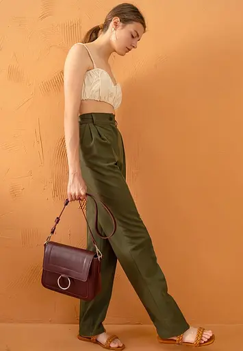 Жіноча шкіряна сумка Jessie бордова - фото 2