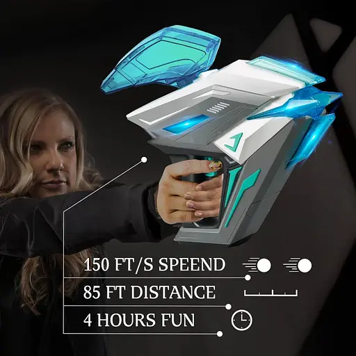 Пістолет на гідрогелевих кульках (орбізах) Gel Energy Space 001 Grey - фото 5