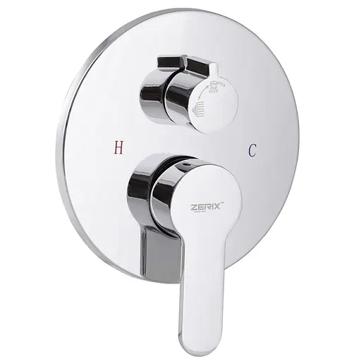 Душова система прихованого монтажу Zerix LR2403-2 LL1210, Хром - фото 3