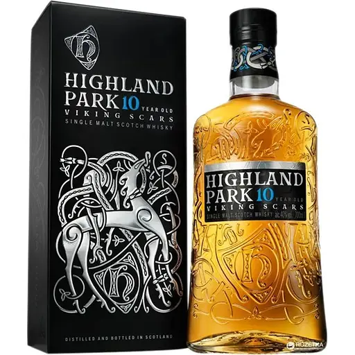 Віскі Highland Park Viking Scars 10 yo 40% 0.7 л в подарунковій коробці