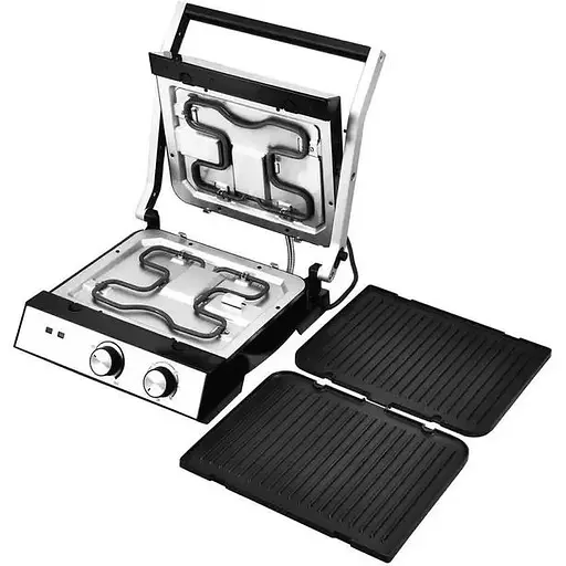 Гриль електричний притискний Zepline 3500W зі знімними пластинами контактний - фото 5