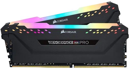 Оперативна пам'ять Corsair 16GB (2x8GB) DDR4 3200MHz Vengeance RGB Pro Black (CMW16GX4M2C3200C16)