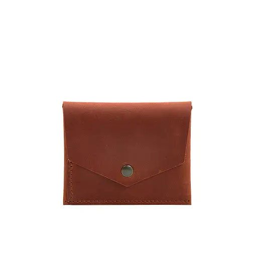 Кожаный кошелек mini 3.0 (кард-кейс) светло-коричневый Crazy Horse - фото 8