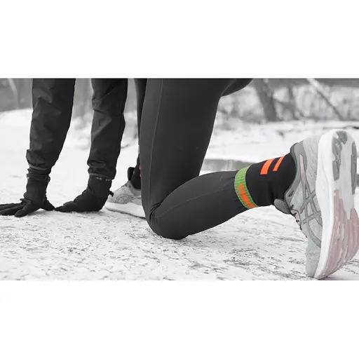 Носки DexShell Running водонепроницаемые S с оранжевыми полосками - фото 11
