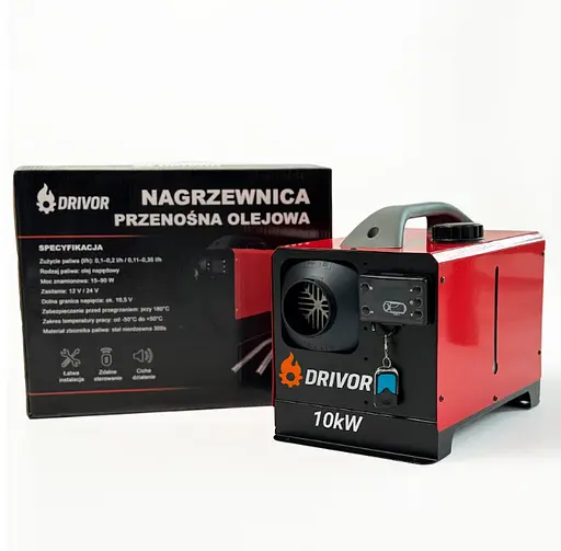 Обігрівач Webasto автономний дизельний Drivor 10 кВт (12В24В220В) з LCD-дисплеєм та пультом ДК - фото 7