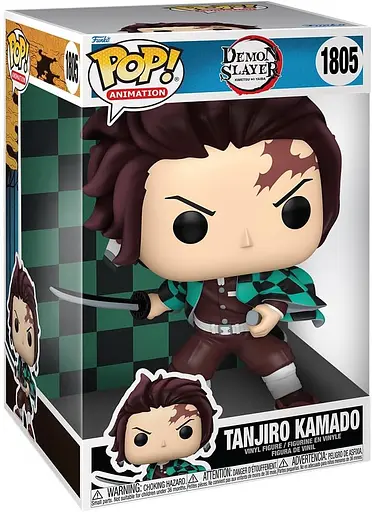Фігурка Funko POP Jumbo: Танджіро Камадо 1805 з аніме Клинок, що розсікає демонів Demon Slayer - фото 3