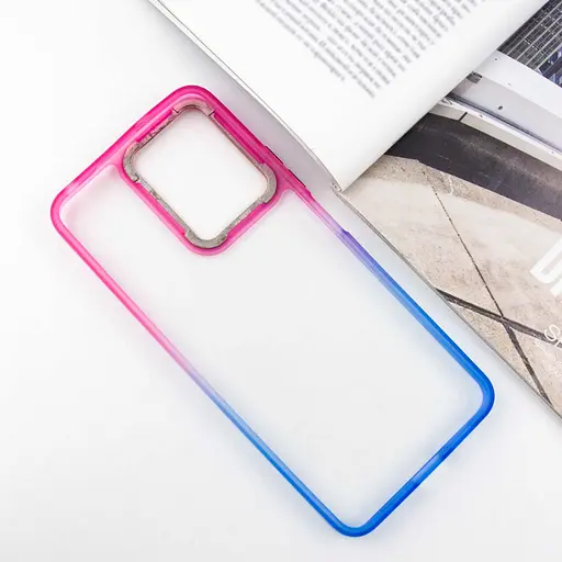 Чехол Epik TPU+PC Fresh sip series для Xiaomi Redmi Note 12 4G Синий / Розовый - фото 3