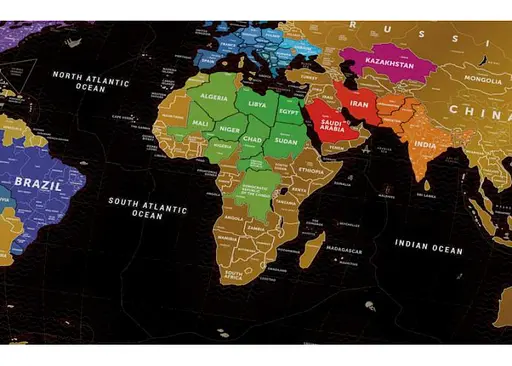 Скретч карта мира 1DEA.me Travel Map Black World (13007) - фото 5